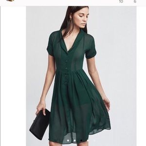 Reformation Lydia dress in sycamore